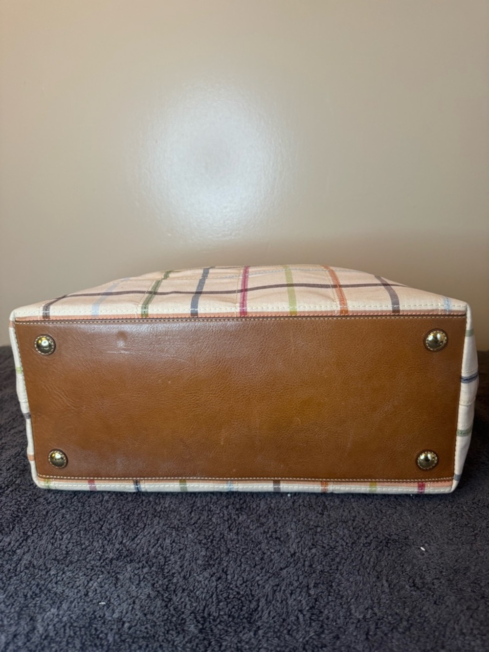COACH Peyton Tattersall Weekender Tote Bag - Picture 11 of 13